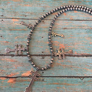 Stunning Navajo Tubule Turquoise Sterling Silver Native American Rosary Stunning Navajo Tubule Turquoise Sterling Silver Native American Rosary