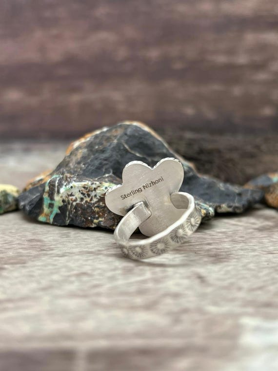 Handmade Sterling Silver Bumblebee Adjustable Rin… - image 5