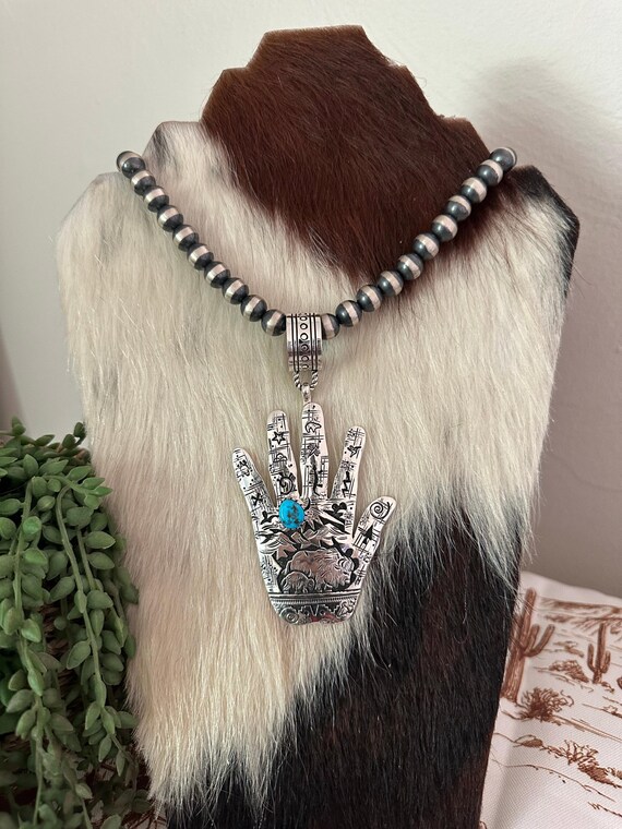 Newsworthy Vintage Native American Navajo Blue Gem Turquoise Sterling Silver Kachina Bolo Newsworthy Vintage Native American Navajo Blue Gem Turquoise Sterling Silver Kachina Bolo