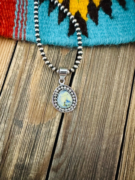 Handmade Sterling Silver & Opal Pendant