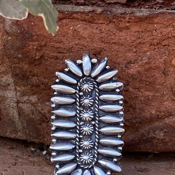 Patrick Yazzie Navajo Sterling Silver Hand Stamped Ring