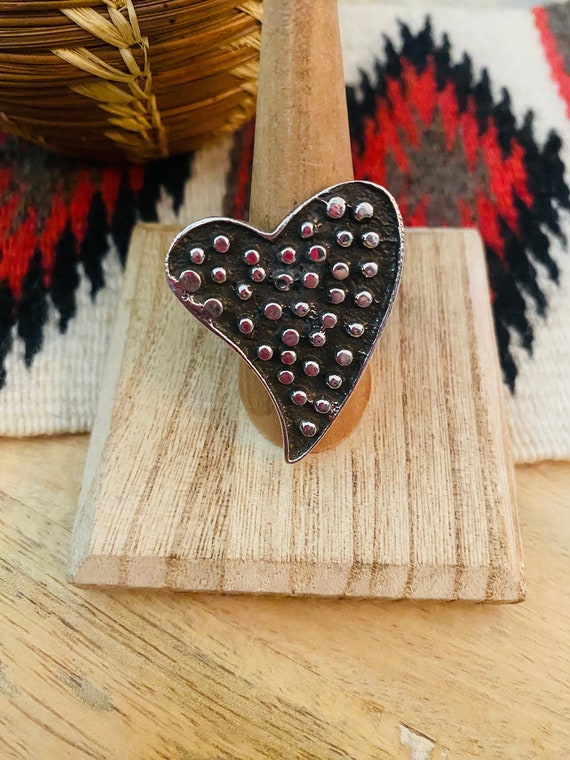 Navajo Sterling Silver Heart Ring