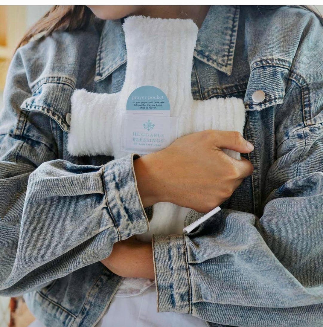 Huggable Cross Prayer Pillow (white) - Etsy