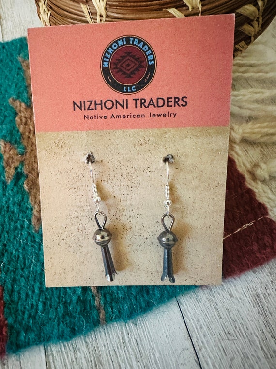 Navajo Sterling Silver Blossom Dangles