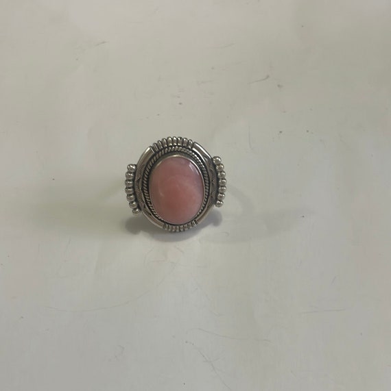 Gorgeous Navajo Pink Peruvian Opal And Sterling S… - image 7