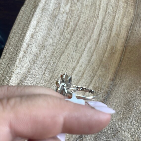 Navajo Sterling Silver Multi Stone Dragonfly Ring… - image 5