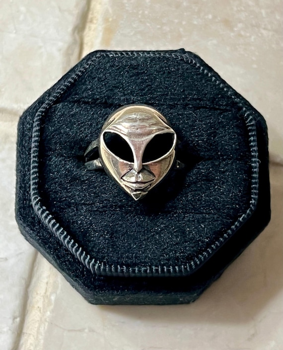 Alien Sterling Silver Ring - image 1