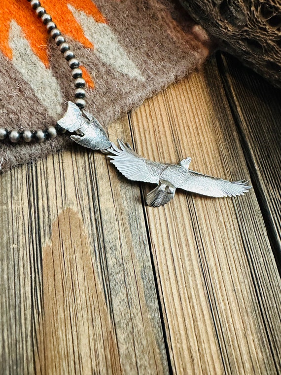 Navajo Sterling Silver Eagle Pendant