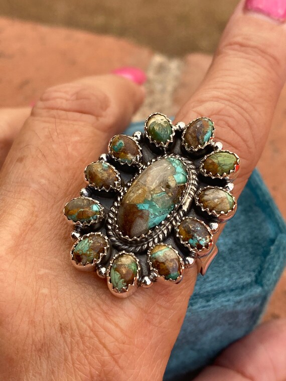 Gorgeous Handmade Royston Turquoise And Sterling … - image 2