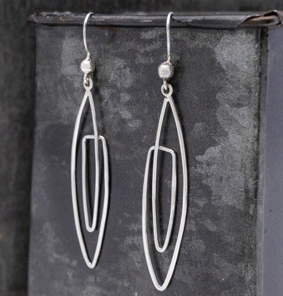 Paperclip Earring On Hook - image 1
