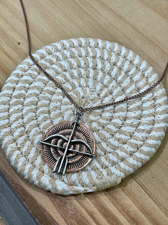 Vintage Handmade Copper Necklace - image 2