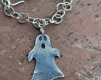 Halloween Collection Sterling Silver Ghost Charm