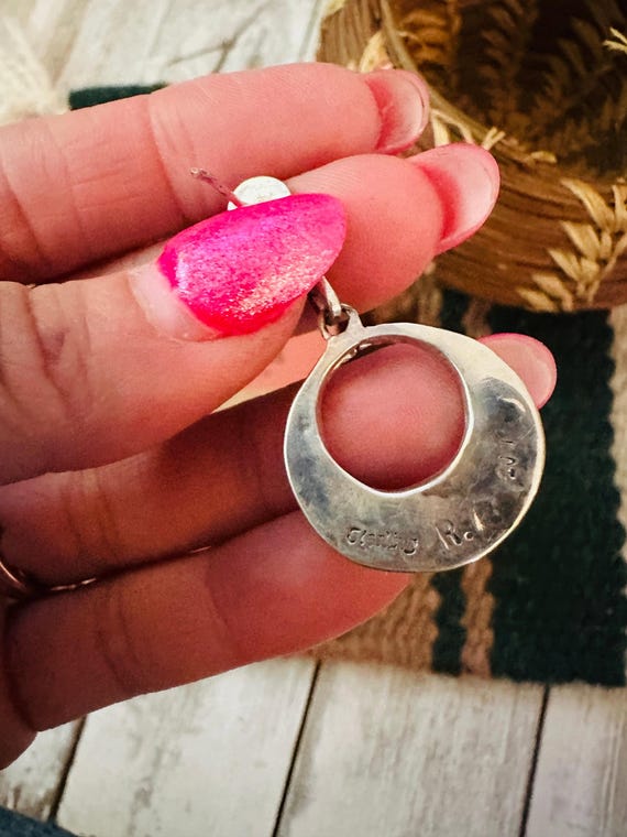 Old Pawn Zuni Multi Stone & Sterling Silver Inlay… - image 6