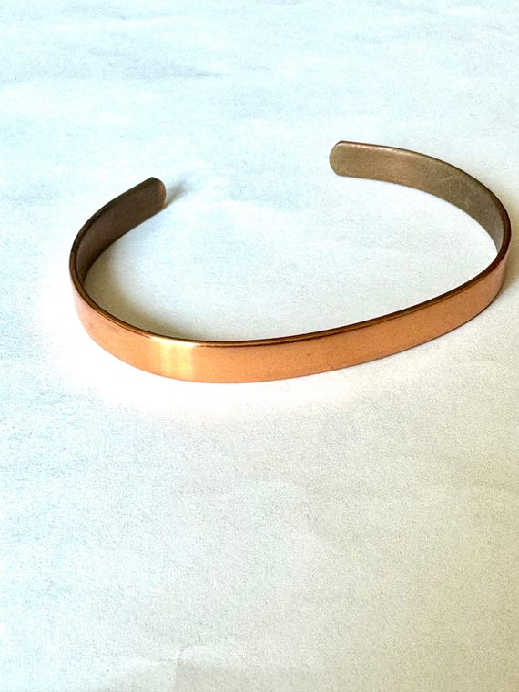 Vintage Handmade Copper Bracelet - image 6