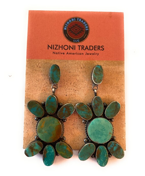 Navajo Jacqueline Silver Royston Turquoise & Ster… - image 7