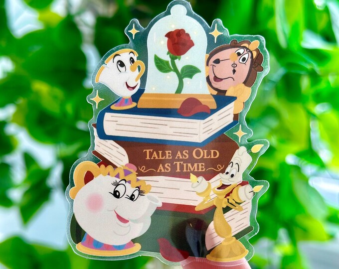 Beast Sticker Beauty and the Beast Sticker / Journal Sticker / Book Lover Theme ...