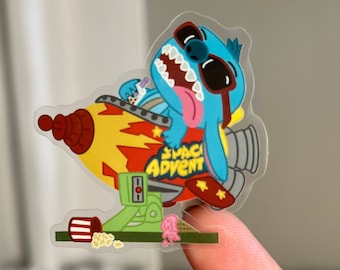 Stitch Sticker/ notebook sticker / vinyl decal / phone, laptop, journal, stationary, water bottle, Hydro flask sticker