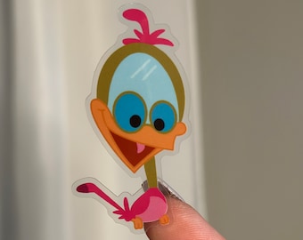 Alice in wonderland sticker/ mirror bird /creatures/ Disney parks / clear / transparent / laptop, phone, journal, water bottle sticker