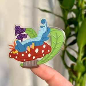 Absolem Caterpillar Alice in Wonderland sticker/ vinyl decal / Disney notebook stickers/ water bottle, phone, laptop