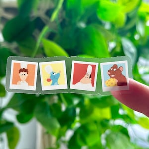 Ratatouille Polaroid sticker / remy sticker / chef sticker / clear transparent/ tumbler, laptop, journal, notebook, phone stickers