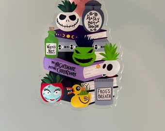 Nightmare before Christmas keychain / Halloween accessories/ book lovers accessories / disney themed keychains
