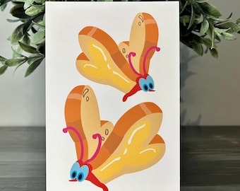 Bread Butterflies art print / Alice in Wonderland theme art print /  home decor