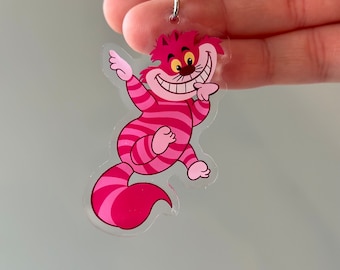 Cheshire Cat acrylic keychain / Alice in Wonderland keychain/ disney themed accessories