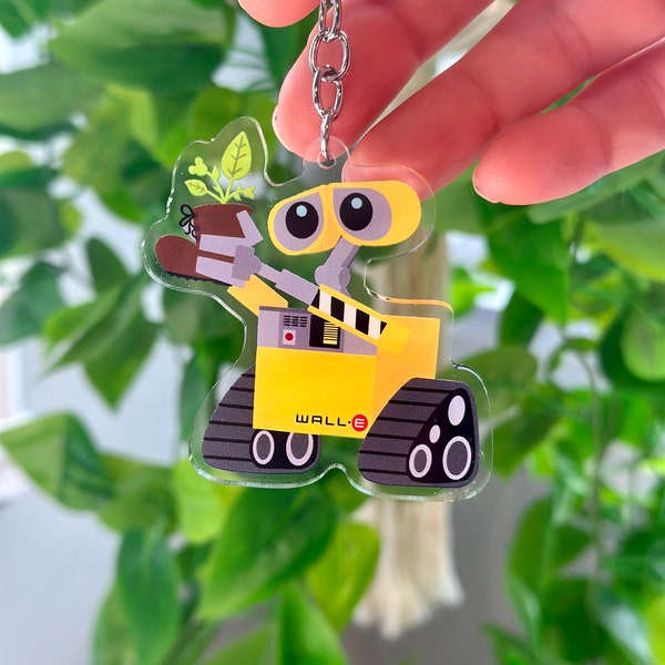 Wall E and Eve Keychain Etsy