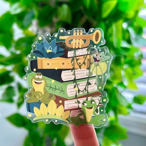Princess and the frog sticker / Ray the firefly / Disney laptop stickers/ phone, water bottle decal / book lover