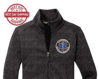 Personalized EMS Jackets for Women - Custom Embroidered First Responder, Paramedic, EMT Apparel, Gift for Emergency Medical Services