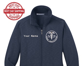 Nurse Practitioner Custom Embroidery Female Jacket. Female NP