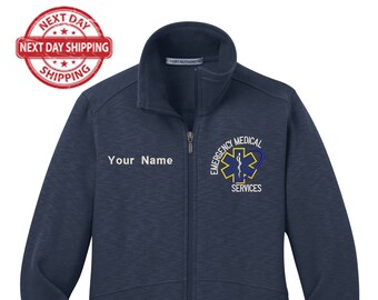 Custom embroidery Ladies EMS jackets, First responder Jacket, Paramedic Jacket, EMS Jacket, EMT, Gift for first responders