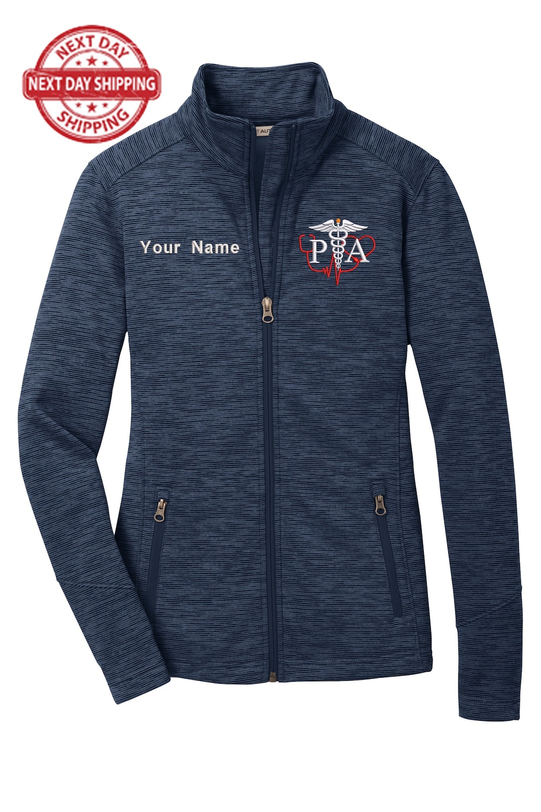 Personalized Embroidery Fleece Jacket for Female PA. Female