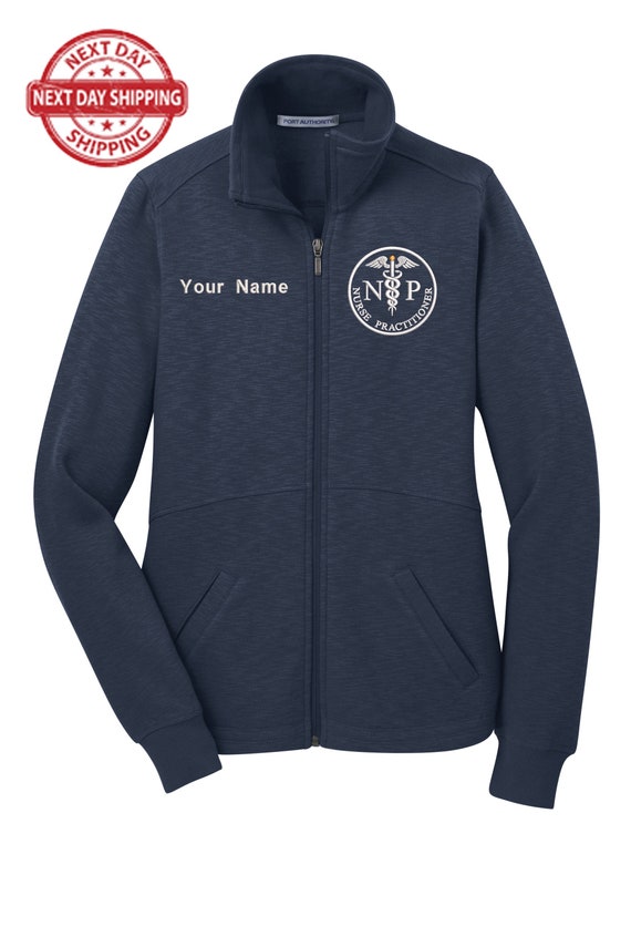 Nurse Practitioner Custom Embroidery Female Jacket. Female NP