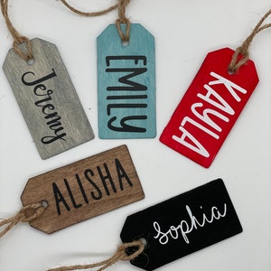 Wooden Name Tags