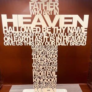 The Lords Prayer Cross