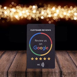 Google Review Cards with NFC chip
