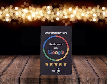 Google Review Cards with NFC chip