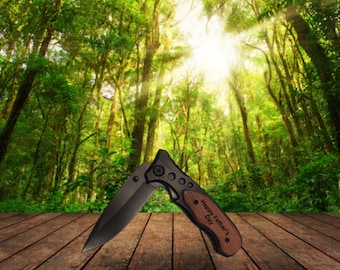 Personalized Kershaw Knife, Engraved Stainless Steel Tactical Knife