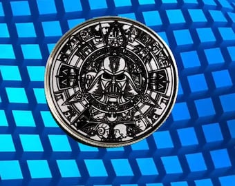 Starwars Aztec calendar 40mm coin