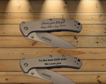 Personalized Kershaw Knife, Monogrammed Tactical Knife, Engraved Gift