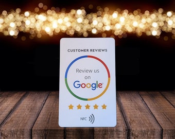 Google Review Card with NFC chip