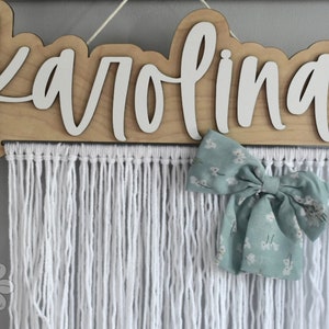 Hair Bow Organizer Hair Bow Holder for Wall Patterned Bow Hanger for Girls
