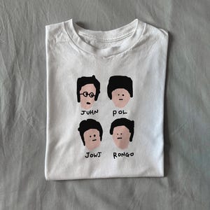 juhn pol jowj rongo - the beats funny band t shirt, badly drawn shirt, silly graphic tee, funny merch