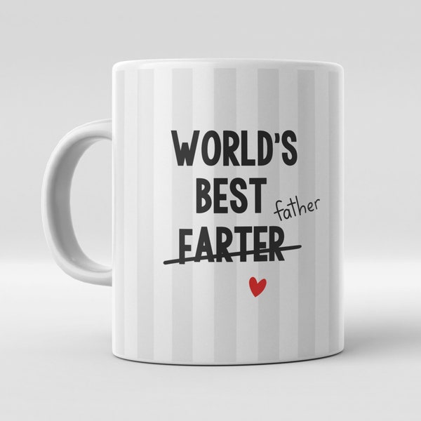 Tasse Becher mit lustigem Spruch - Word's best farter  - father      -    Bester Papa   Bester Vater