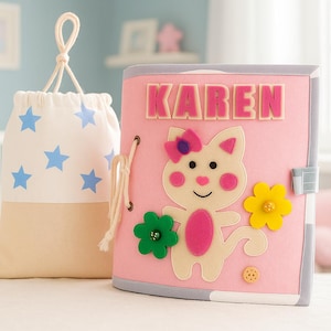 Personalized Montessori Quiet Book: Felt Activity Book for Toddlers