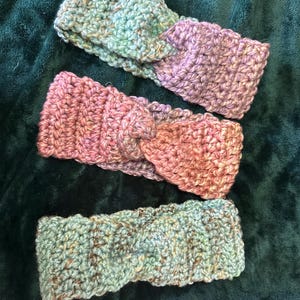Chunky Crochet Super Soft Twist Earwarmers