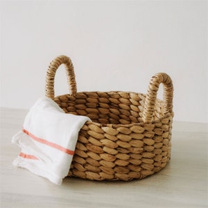 Natural Woven Basket, Seagrass Basket, Wicker Basket, Home Organizer, Photo Property