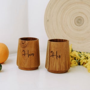 Houten koffiemok, houten mok, aangepaste naam gegraveerde houten mok, unieke houten mok - fotobezit, gratis expresverzending