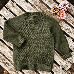 Strickanleitung Kinder Pullover DEUTSCH Größe 0 6 Jahre Bild 1